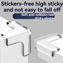 40pcs Transparent Corner Guards, Furniture Edge & Corner Protectors, L-Shaped, T-Shaped, Round Bumpers For Edges & Corners