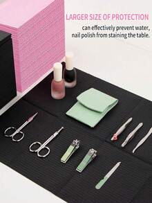 20pcs/30pcs Disposable Dental Bibs - Disposable Cleaning Pads, Dental Tattoo Bibs, Pink Paper Towels, Tattoo Table Covers, Dental Pads, Paper Bed Sheets, Eyelash Supplies - Black - View 8