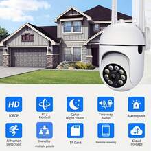 1080P High-Definition Wireless Security Camera, 2.4G Wireless WIFI 2-Megapixel Closed-Circuit Television Surveillance Camera, Rotatable And Tiltable 355°, App Control, USB Power Supply, No Battery Required, With Motion Detection Function - Multicolor - View 1