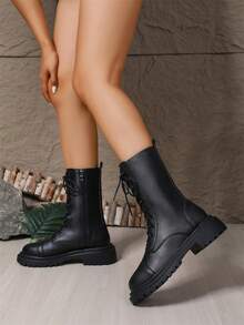 2025新款厚底女靴，英伦风修身靴，秋冬/春季靴，骑马靴，流行短靴，派对靴