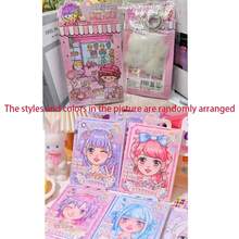 1套DIY纸质可爱日常生活换装贴纸，安静书，手工工艺书，含材料，无需裁剪，缓解压力，剪贴簿，随机款式 - 粉紅色紙娃娃屋 - 查看 10