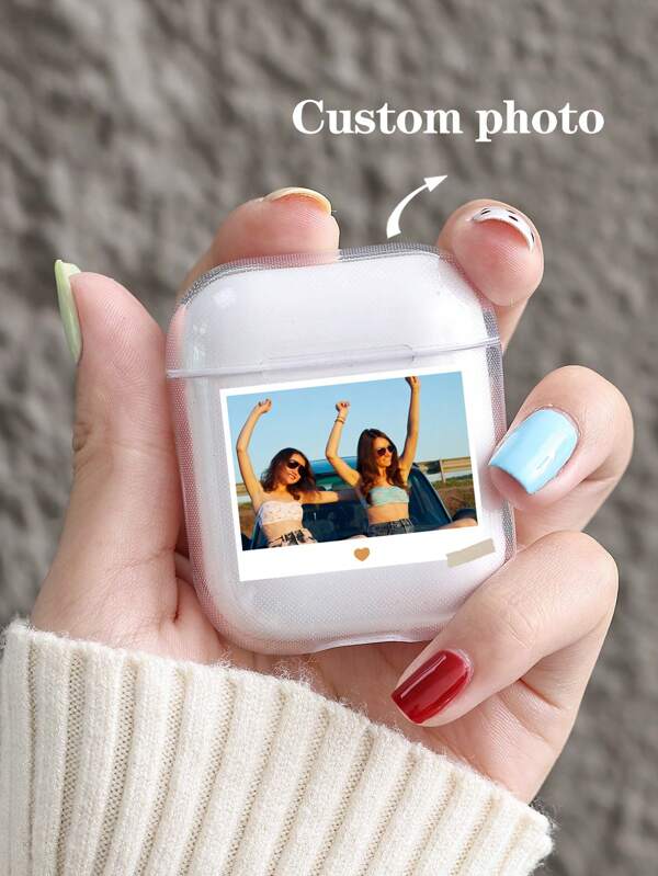 1pc Customized Photo Phone Case, Compatible With Apple 1/2/3/3 Pro, Personalized Photo Print, Suitable For Couples, Family, Vacation, Gift
