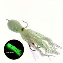 Avlcoaky 1pc 10cm/ 21.5g Soft Squid Skirts Bait Fishing Lure Octopus PVC Rubber Artificial Soft Bait Trolling Lure - Multicolor - View 7