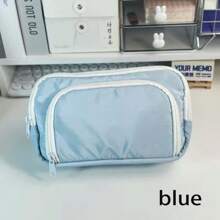 New Transparent Pencil Case, Large Capacity Simple And Beautiful Pencil Case, Creative Multifunctional Stationery Bag For Middle School Students,Back To School
