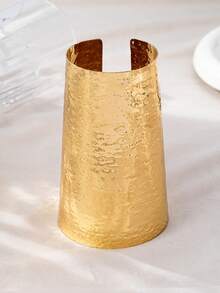 1 chiếc vòng tay kim loại đập lớn bản rộng - A9180 - Xem 8