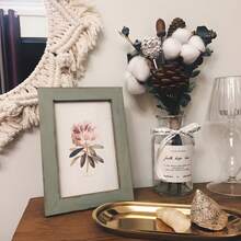 1pc Photo Frames, Rustic Wooden Picture Frames, Vintage 5-Inch Photo Holder, Farmhouse Style Wall Decor, Distressed Finish For Home & Office Display, Home Decor Gifts Birthday Graduation - Như đã trình bày - Xem 7