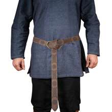 Curea inel cavaler extra lungă cu relief celtic medieval, accesoriu de modă pentru petrecere de COSPLAY, Halloween