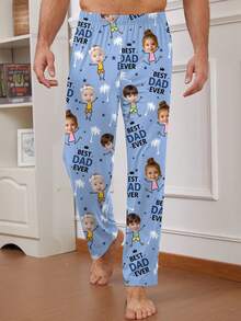Customized Men's Pajama Pants, Unique Designs With Human Portraits, Family Members, Pets, Cartoons, Holiday Themes, Fun And Interesting