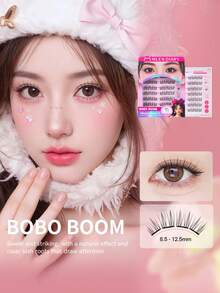 MLEN DIARY MLEN DAIRY Self Adhesive Lash Clusters, 8.5-12.5mm C Curl Natural 56Pcs Pre-Glued Cluster Lashes, No Glue Reusable Manhwa Lashes, Press On Self Stick Cluster Lashes Individual Lashes Self Application At Homelash Clusters,Eyelash Clusters,Individual Eyelashes,Lashes,Fake Lashes