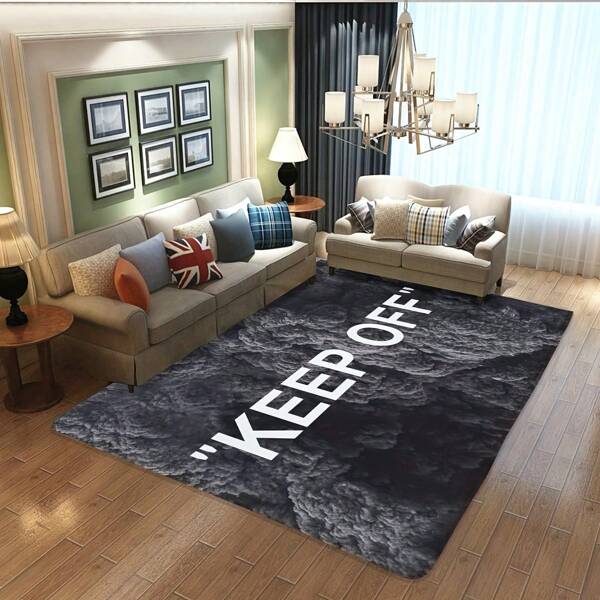 1PC Modern 3D Printing Black Gray Area Rug - Anti-Slip, Large, Popular, Soft, Durable, Easy To Clean, Low Maintenance, Versatile Floor Mats For Living Room, Bedroom, Playroom, Office, Laundry, Bathroom, Bedside, Home Decor, Room Decor, Halloween Gothic Room Decor,Soft Crystal Velvet Carpet,Multiple Sizes Available[Bathroom Mat] [Bath Mat][Bathroom Mats]Autumn Decorations/Thanksgiving Decorations/Halloween Decorative