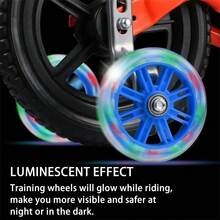 Children Bicycle Training Wheels 12/14/16/18/20 Inch Bike Stabiliser Mounted Kit - màu đen - Xem 3