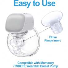 2025-New  6Pcs Flange Inrts 21mm Compatible With M Wearable Breast Pump S12 Pro/S9 Pro/S12/S9, For TSRETE/Spectra/ 24mm Shields/Flan, Reduce 24mm Tunnel Down To 21mm