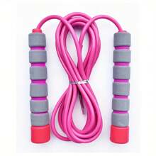 1pc Adjustable Jump Rope With Anti-Slip Foam Handles, Suitable For Men And Women Sports Training
