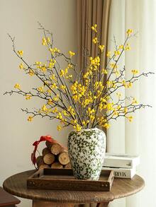 1 pieza Rama artificial de arándano rojo de 95 cm, rama de bayas de invierno, adecuada para decoración de otoño/invierno, Acción de Gracias, Navidad, Halloween, Festival de la Cosecha, Boda, Fiesta y decoración de mesa del hogar - Multicolor - Ver 8