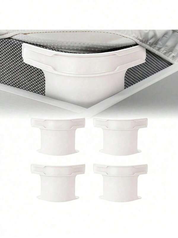 4pcs Bed Sheet Locking Clips, Bed Sheet Locking Clip, Bed Sheet Locking Clip Keeps Bed Sheets Firm And Compact, Heavy Duty Bed Sheet Holder Corners With Suitable For All Mattress Sizes 4, Gray,Invisible Sheet Holder For Home Use, Versatile Clip To Hold Sheets Securely In Place Without Pins Invisible Sheet Holder Bed Cover Holder Pinless Sheet Sheet Anti-Shift Fixture,Halloween,Trick Or Treat, Oct31