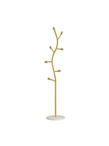 1pc 175cm Freestanding Marble Garment Rack, Bedroom Clothes & Bag Hanger, Simple Drying Rack, Coat Rack