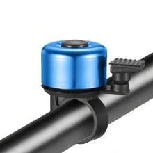 1 件迷你自行车铃，声音清脆响亮，弹簧敲击铃铛，山地自行车喇叭，骑行配件，彩色警示铃