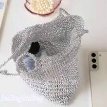 Cuerda única colorida de oro y plata, hilos de seda de hielo tejidos a mano resistentes y duraderos, hilo especial tejido con gancho, núcleo de plata - Multicolor - Ver 8