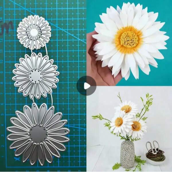 Nuevo molde de corte metálico plateado, tema fantástico, para manualidades de scrapbooking, decoración de girasoles, para útiles escolares, de vuelta a la escuela