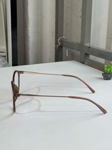 Women's Clip-On 2 In 1 Round Small Size Polarized Lens Eyeglasses Frame PZ948 - Marrón - Ver 7