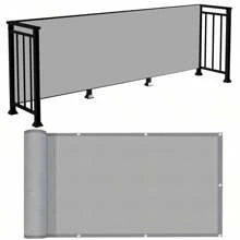 Écran de confidentialité pour balcon, revêtement opaque de clôture pour confidentialité, bouclier de protection UV pour balustrade d'appartement, patio extérieur, terrasse, véranda