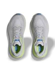 Hoka Giày chạy bộ trẻ em Clifton 9, chất liệu lưới dệt kim nhẹ, thoáng khí, có đệm RN88276 - Bụi sao/Xanh coban - Xem 2