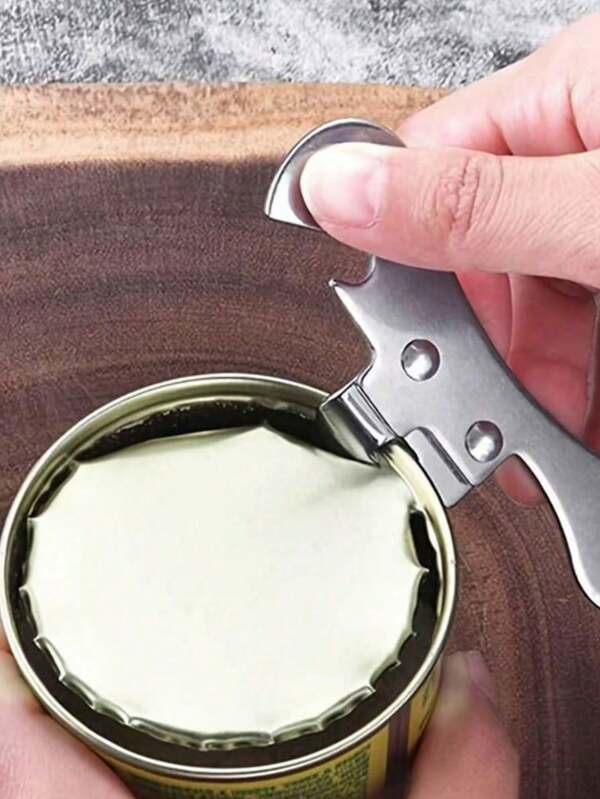 1 pieza Abridor de botellas y latas de acero inoxidable duradero - Fácil de abrir cervezas, refrescos, etc., Abridor de botellas de cerveza, Adecuado para exteriores, camping