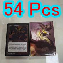 54 张黑色核心魔法聚会卡牌 P9 双地寻宝地震击地代理卡