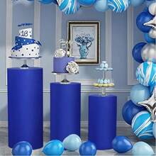 Set di 3 pezzi di alzate per dolci, supporti cilindrici flessibili (50/55/60 cm), adatti per decorazioni per feste, matrimoni o compleanni, decorazioni autunnali (include solo il tappeto da tavolo a forma di cilindro)