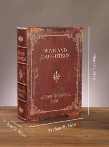 1/3pcs Vintage Faux Books, Decorative Tabletop Accents For Study, Living Room, Bedroom, Multifunctional With Storage, Stationery & Jewelry Box