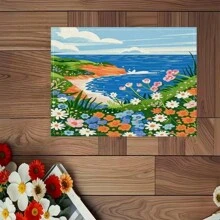 1/2/4/6 Set, Simple And Creative Watercolor Style Patterns, Bright Colors, Fashion, Minimalism, Linen Table Mat, Dining Table Decoration, Creative Printing, Washable Table Mat, Practical And Warm Desktop Decoration, Essential For Home And Kitchen, Suitable For Family Gatherings, Holiday Decoration, And Room Decoration.