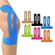 10pcs Knee Sports Tape, Muscle Support Adhesive Strips, Knee Tape Suitable For Athletes, Outdoor Fitness Sports Accessories - Multicolor - View 4