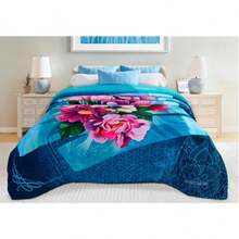 Suavecito Double Jumbo Shearling Reverse Coverlet - Nativity Scene - View 5