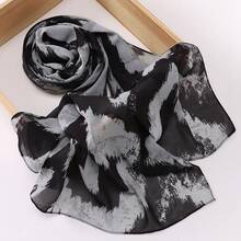 1pc Women's Soft Digital Printed Modal Hijab Scarf For Dress - Multicolor - View 19