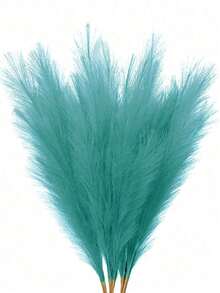 120 件 55 厘米 - 人造芦苇高仿真蒲苇仿羽毛枝适用于落地花瓶填充物、家居厨房波西米亚风格装饰、房间装饰、婚礼派对装饰、情人节装饰/情人节、礼物（1 件/10 件/20 件/30 件/60 件/120 件）