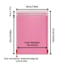 40pcs/Pack Pink Color Co-Extrusion Film Bubble Mailers, Holiday Themed Foam Pouches, Shockproof And Waterproof, Suitable For Packing And Shipping Jewelry, Books, Phones And Other Products