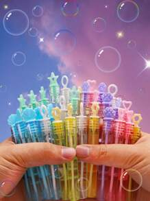 12/24/48 件彩色泡泡皂瓶，星形/心形/恐龙魔杖泡泡皂瓶，结婚礼物，生日派对装饰，玩具（不含泡泡液和配件）