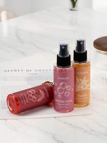 1 Peça, 100ml/3,38oz, 6 Aromas Spray de Fragrância/Ambientador, Fragrância para Casa/Carro/Roupas/Armário, Ambientador Doméstico, Ambientador para Banheiro, Fragrância Poderosa, Fragrância de Longa Duração, Remove Odores, Ar Fresco, Adequado para Decoração Doméstica, Carro, Salas de Estar, Quartos, Banheiros, Salas de Estudo, Armários, Armários de Sapatos, Armários, Quartos de Animais de Estimação, Escritórios, Hotéis, Casamento, Dia das Mães, Presentes para Melhores Amigos, Presentes, Com Aromas de Alimentos, Frutas e Flores.
