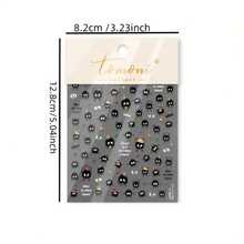 1pc Anime Cartoon Nail Stickers - Cute Self-Adhesive Glossy Nail Decoration Stickers With Skull, Flower, Star Patterns, No Formaldehyde Plastic Stickers, Suitable For DIY Nail Art, Parties And Holiday Events - Nhiều màu - Xem 4