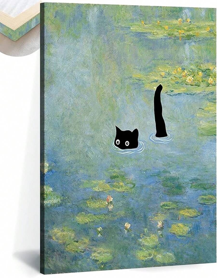AntExpanse Funny Black Wall Art, Lilies Canvas Print, Kawaii Preppy Aesthetic Poster Bathroom, Living Room & Bedroom Décor Vintage Wall Artcuadros decorativos para sala,poster,con marco,posters,cuadros para la pared ,marcos para cuadros,cuadro,virgen de guadalupe,salascuadros decorativos para sala,poster,con marco,posters,cuadros para la pared ,marcos para cuadros,cuadro,virgen de guadalupe,salas - transparente - Ver 1