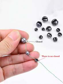 Lead Head Sinkers, Open Lead, Lead Clips, Round Heavy Lead, Non-Destructive Quick Lead, Sea Fishing, Fishing, Fishing Gear Accessories - Silver - View 3