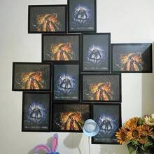 5 buc ramă magnetică A4 pentru postere, ramă foto, reutilizabilă, aurie/argintie/neagră, suport de afișare pentru decor de perete