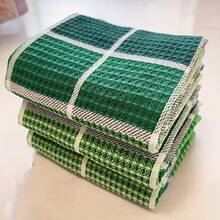 2 件大尺寸厨房洗碗布，超柔软棉质吸水擦拭布，亮色酒吧/茶巾，用于清洁和擦干餐具和家居 - 彩色 - 查看 9