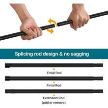 Curtain Window Rods - Black - View 4