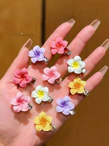10个/套 彩色雏菊发夹，精致可爱 - 适合女孩和女士，适合日常佩戴、约会、上学和度假等场合，是卷发女性的理想美发工具，也适合秋季、旅行等场合。此外，它也是礼物、圣诞袜填充物、圣诞礼物、发夹、配饰和头部饰品的理想选择。 - 彩色 - 查看 6