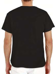 Brother Saurus" Dinosaur Family Matching T-Shirt - 100% Cotton, Relaxed Fit For Men & Women, Crew Neck, Black With Colorful Print, Sizes S-XXXL, Ideal For Casual Wear - 黑色 - 查看 3