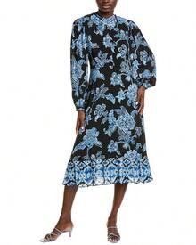 Elie Tahari Becca Midi Dress - Blue - View 1