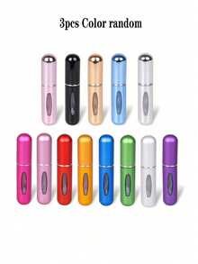 3/1 chai nước hoa xách tay 5ml có bình xịt có thể nạp lại, bình xịt mini đựng nước hoa du lịch cho tiệc tùng, du lịch, sử dụng hàng ngày, ngày lễ, màu sắc ngẫu nhiên - Nhiều màu - Xem 9