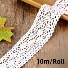4.2厘米 10米/5米/2米 镂空蕾丝花边丝带 圣诞工艺品 手工家居装饰 DIY刺绣 白色蕾丝材料 服装 婚礼配饰 - 彩色 - 查看 12