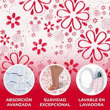 Alfombra Antideslizante de Secado Rápido, Suave | Tapete Absorbente de Baño de PVC, Lavable a Máquina, Fácil de Limpiar, Diseño Minimalista Moderno para Baño, Lavabo, Regadera, Entrada o Lavandería | Decoración de Baño Funcional y Elegante - Blanco / Rojo - Ver 5